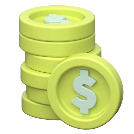 Coins  3D Icon