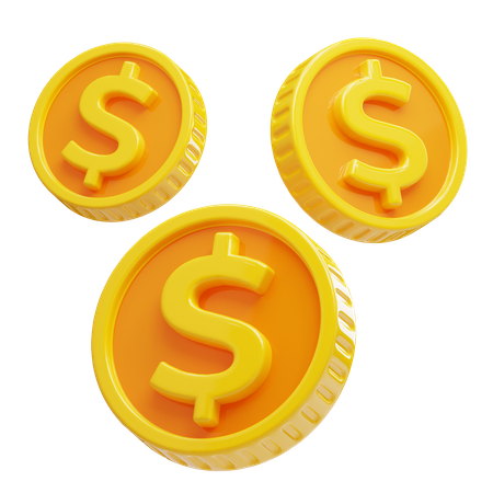 Coins  3D Icon