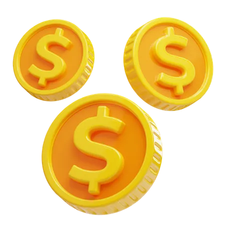 Coins  3D Icon