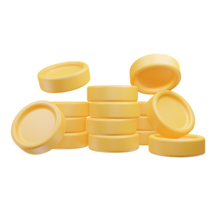 Coins  3D Icon