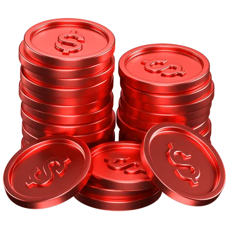 Coins  3D Icon