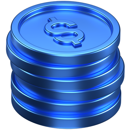Coins  3D Icon