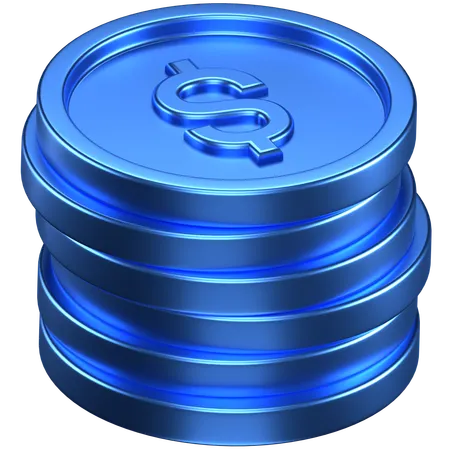 Coins  3D Icon