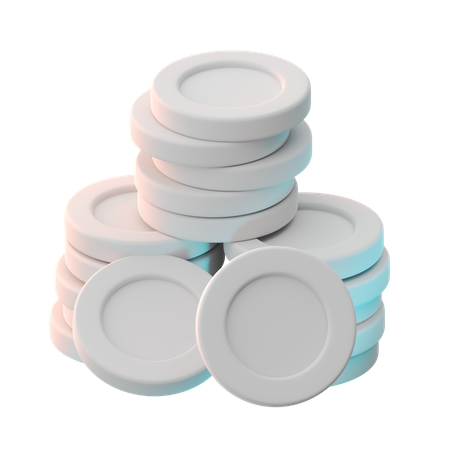 Coins  3D Icon