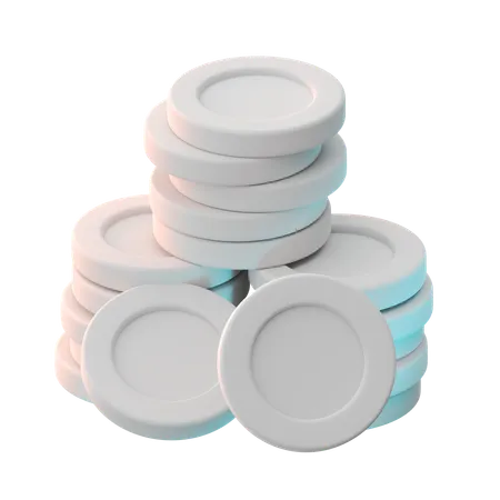 Coins  3D Icon