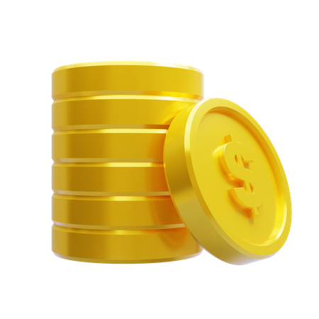 Coins  3D Icon