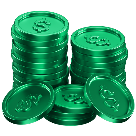 Coins  3D Icon