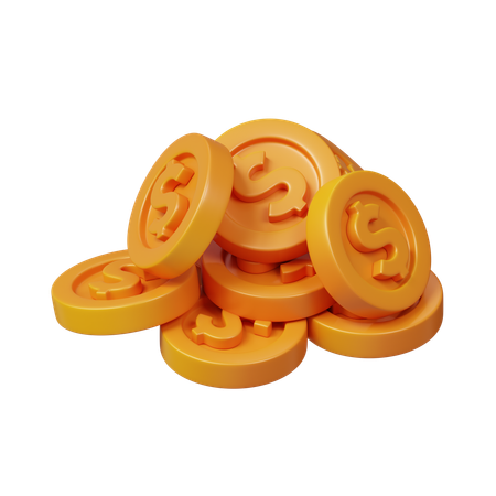 Coins  3D Icon