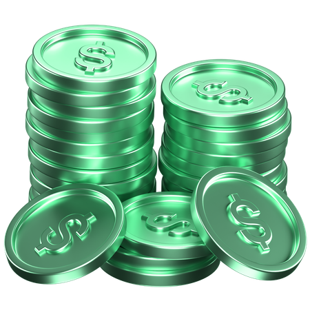 Coins  3D Icon