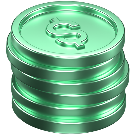 Coins  3D Icon