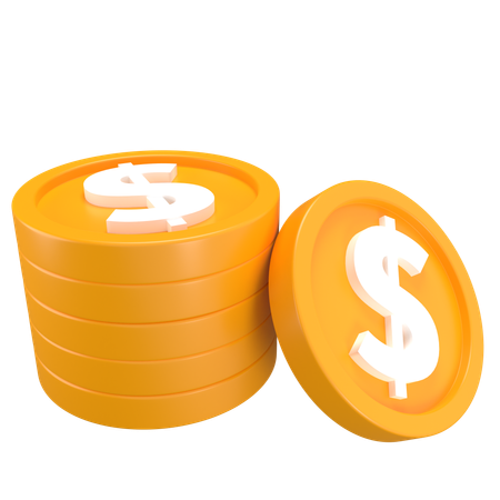 Coins  3D Icon