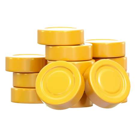 Coins  3D Icon