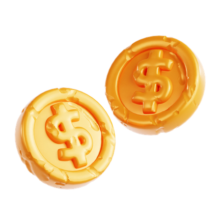 Coins  3D Icon