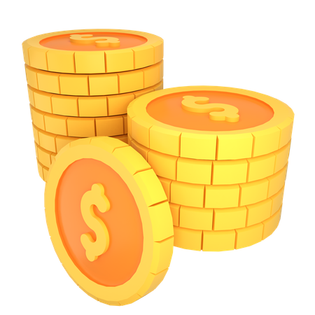 Coins  3D Illustration