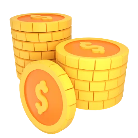 Coins  3D Illustration