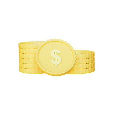 Coins  3D Illustration