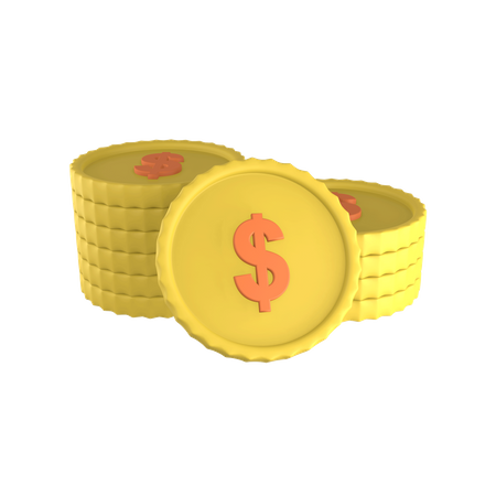 Coins  3D Illustration