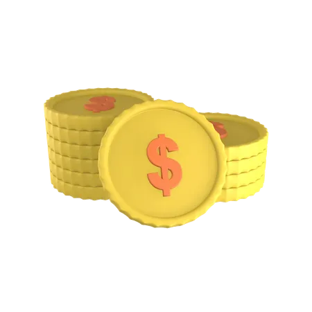 Coins  3D Illustration