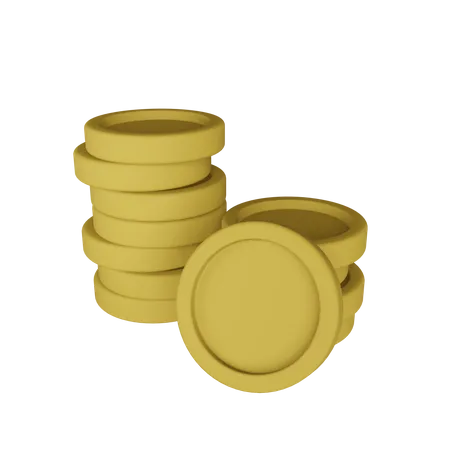 Coins  3D Illustration