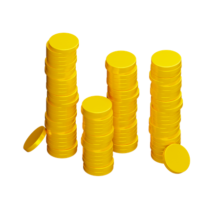 Coins  3D Illustration