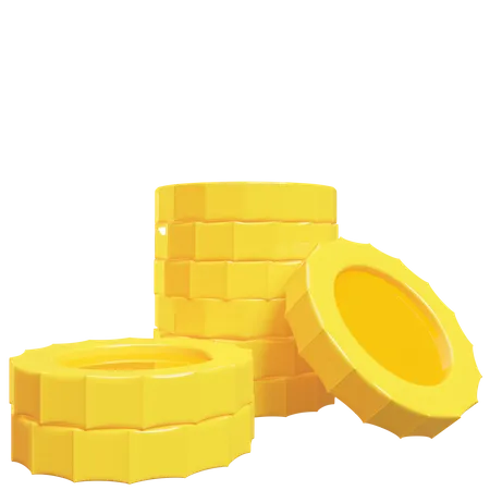 Coins  3D Illustration