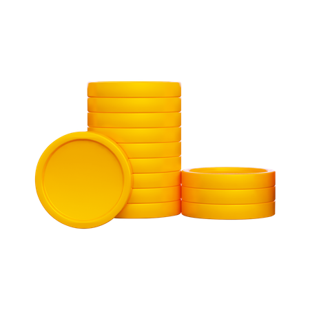 Coins 3D Illustration