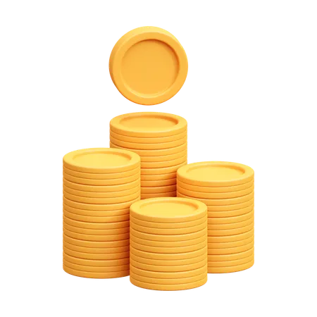 Coin 3 D Render Icon Illustration 3D Icon