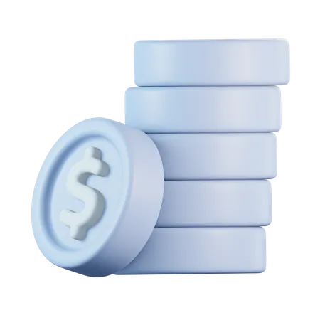 Coins stack  3D Icon