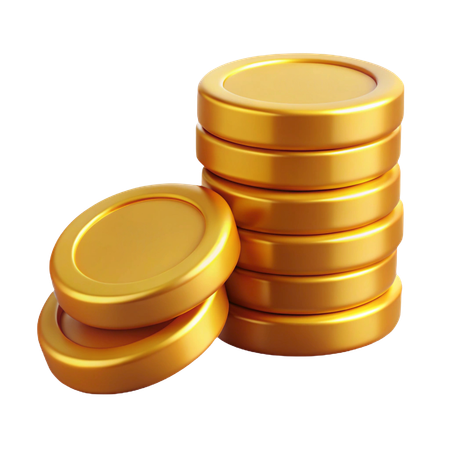 Coins Stack  3D Icon