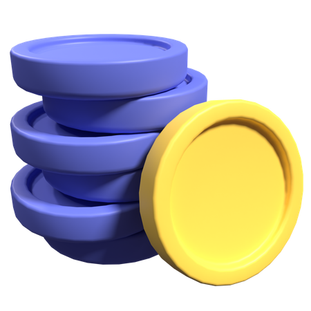 Coins Stack  3D Icon