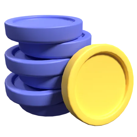 Coins Stack  3D Icon