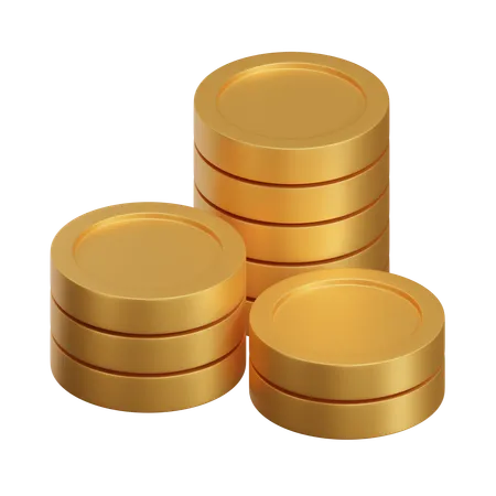 Coins Stack  3D Icon