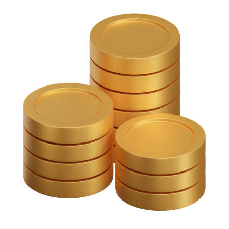 Coins Stack  3D Icon