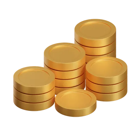 Coins Stack  3D Icon