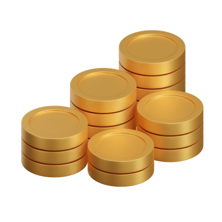 Coins Stack  3D Icon