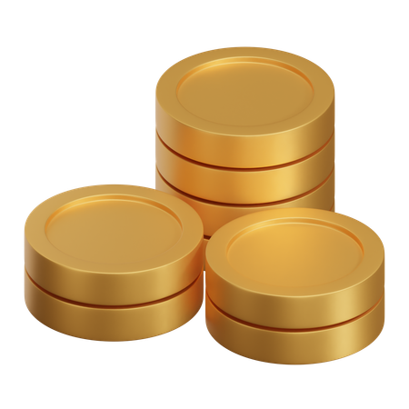 Coins Stack  3D Icon