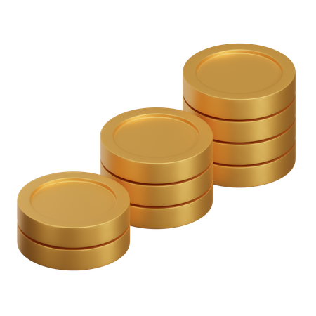 Coins Stack  3D Icon