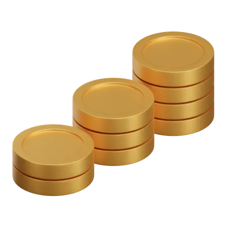 Coins Stack  3D Icon