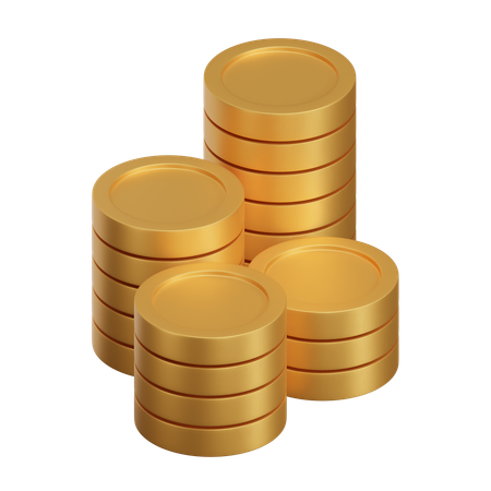 Coins Stack  3D Icon