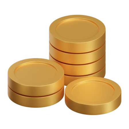 Coins Stack  3D Icon