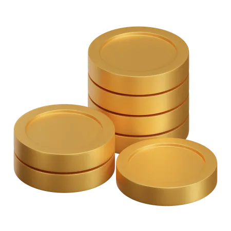 Coins Stack  3D Icon