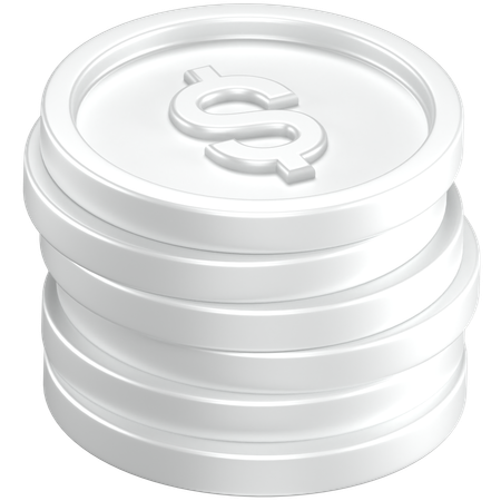 Coins Stack  3D Icon