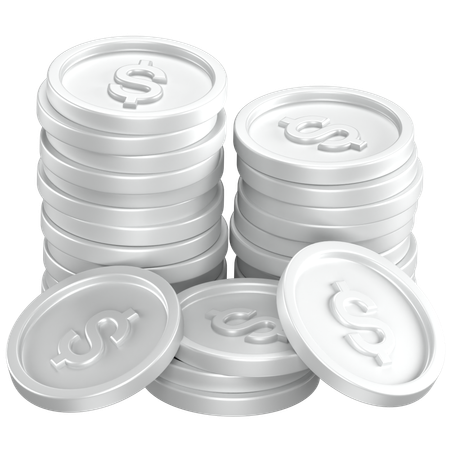 Coins Stack  3D Icon