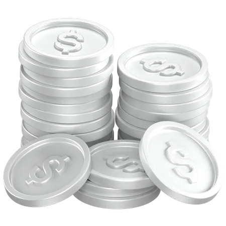 Coins Stack  3D Icon