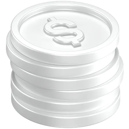 Coins Stack  3D Icon