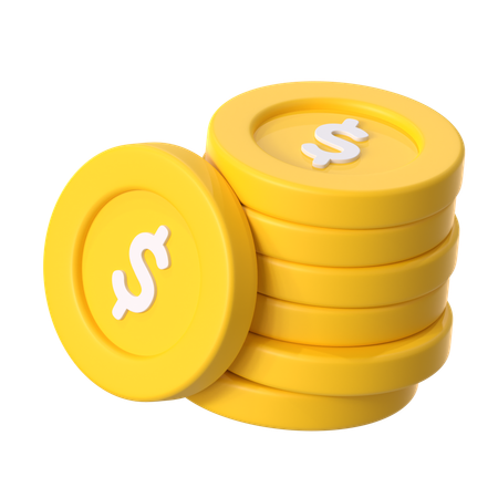 Coins Stack  3D Icon