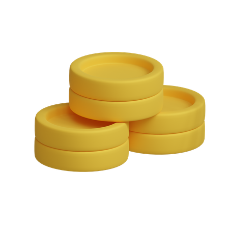 Coins Stack  3D Icon