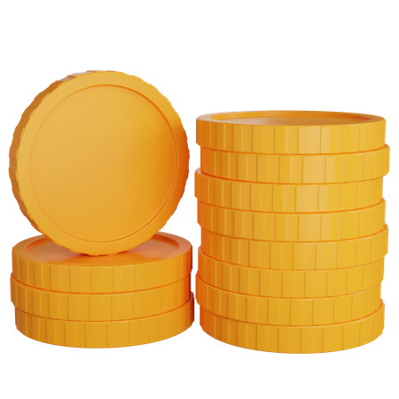 Coins Stack  3D Icon