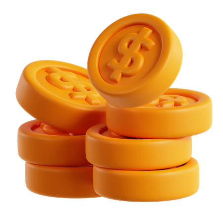 Coins Stack  3D Icon