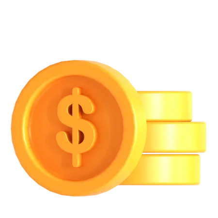 Coins Stack  3D Icon